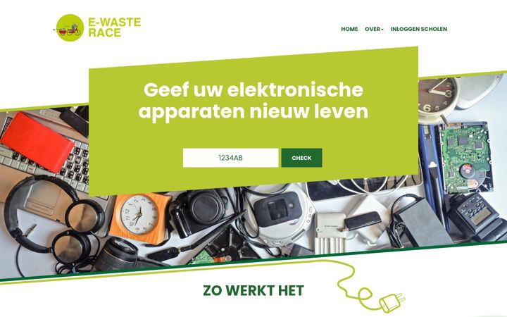 Screenshot of ewasterace.nl