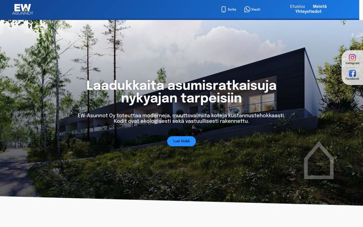 Ekrānuzņēmums no ewasunnot.fi