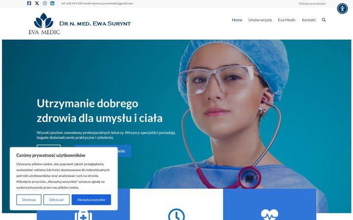Screenshot stránky ewasurynt.pl