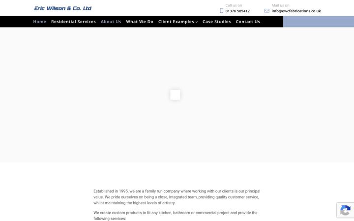 Screenshot of ewcfabrications.co.uk