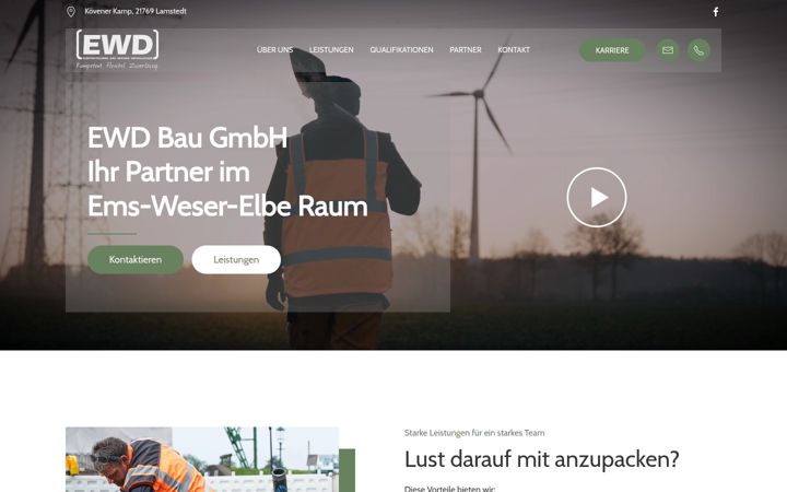 Screenshot of ewd-bau.de