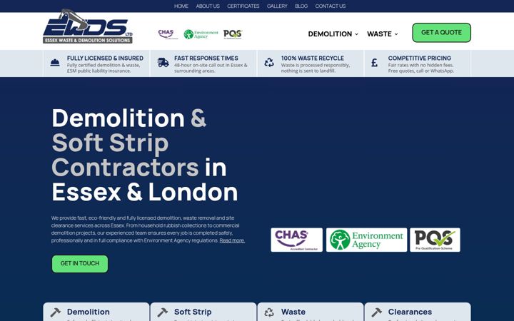Screenshot of ewdsolutions.co.uk