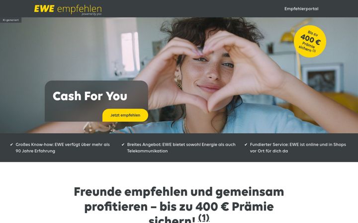 Screenshot of ewe-empfehlen.de