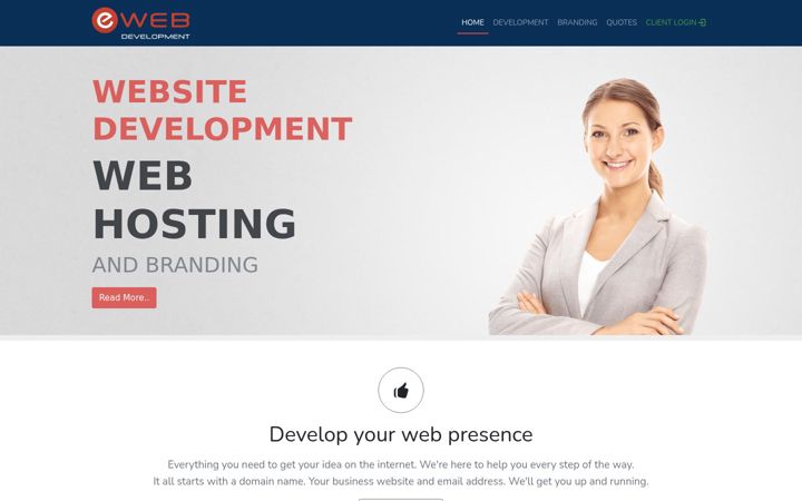 Screenshot of ewebdevelopment.com