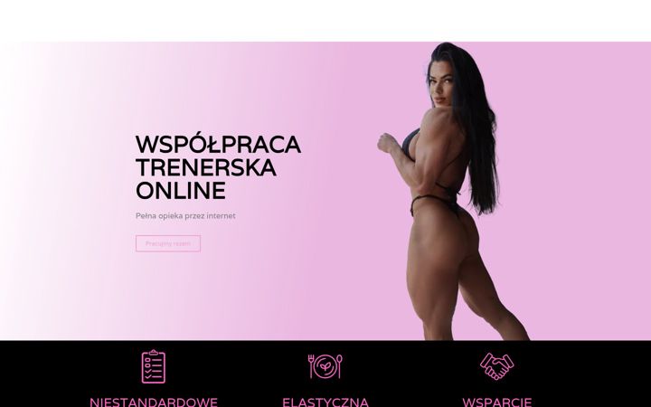 Screenshot stránky ewelabodyfitness.pl