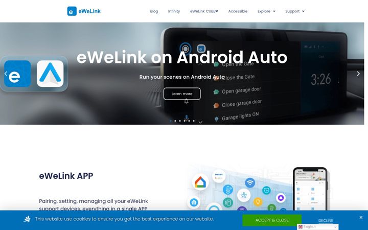 Screenshot of ewelink.cc