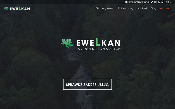 Kuvakaappaus sivustosta ewelkan.pl