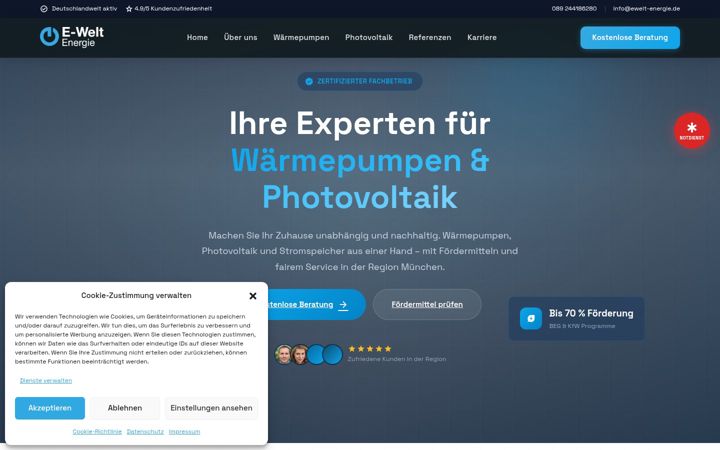 Screenshot του ewelt-energie.de