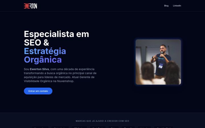 Snímek obrazovky ewertonsilva.com.br