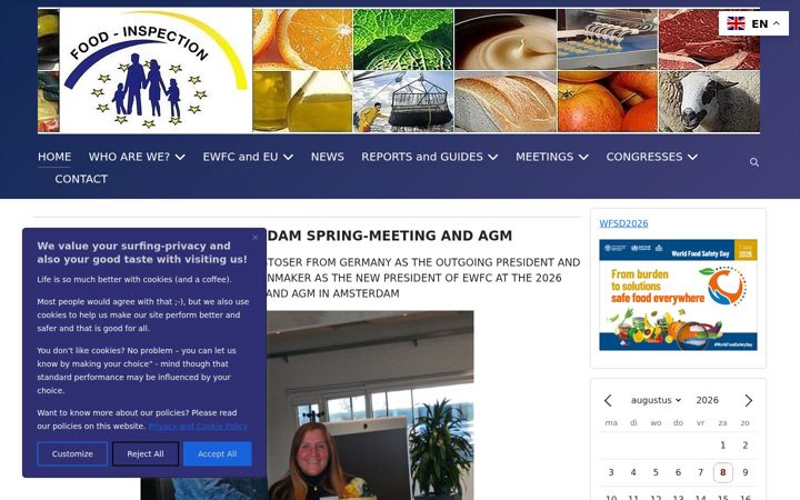 Screenshot of ewfc.eu