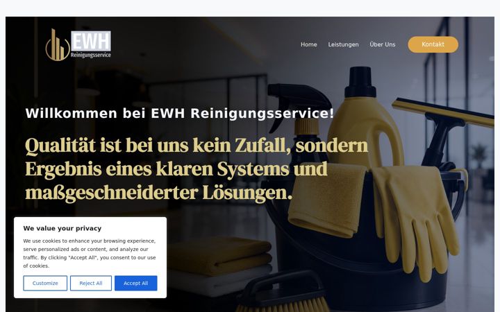 Posnetek zaslona ewh-reinigungsservice.de