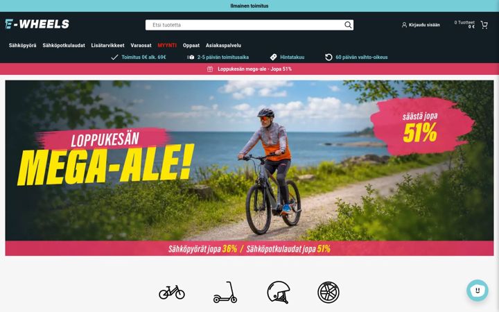 Ekrānuzņēmums no ewheels.fi