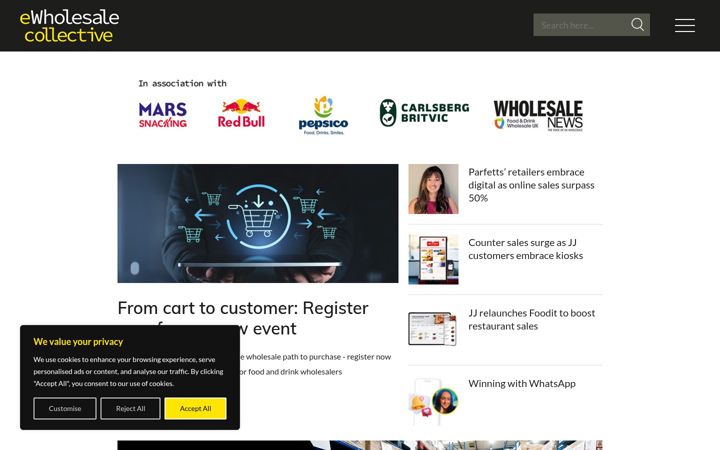 Screenshot of ewholesalecollective.co.uk