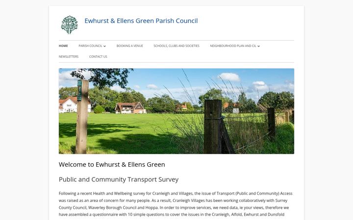 Zrzut ekranu ewhurstellensgreen-pc.gov.uk