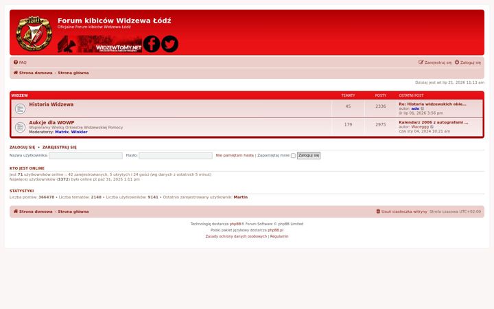 Screenshot von ewidzew.pl