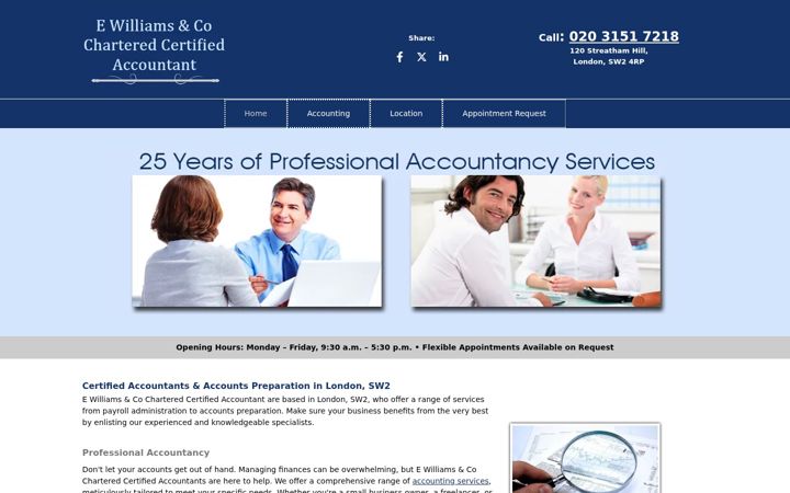 Screenshot of ewilliamsandcompany.com