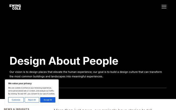 Screenshot of ewingcole.com