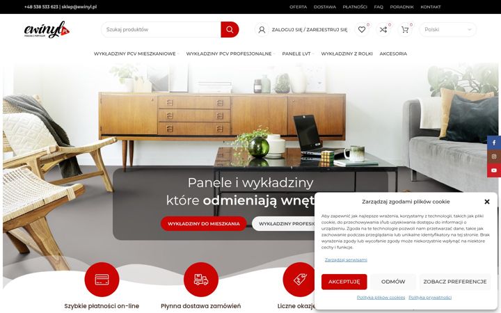 Screenshot of ewinyl.pl