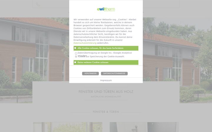 Screenshot of ewitherm.de