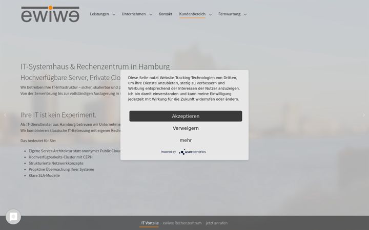Screenshot of ewiwe.de