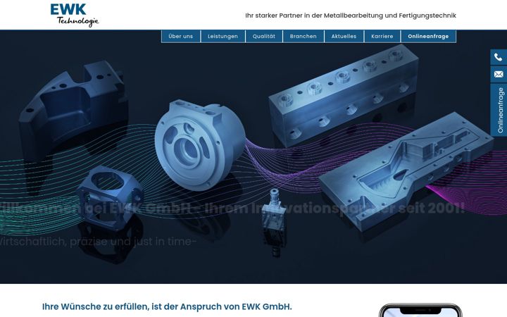 Screenshot of ewk-technologie.de