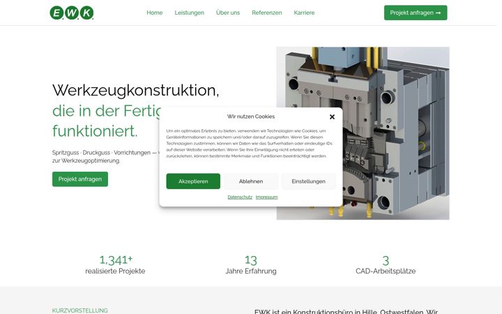 Screenshot of ewkon.de