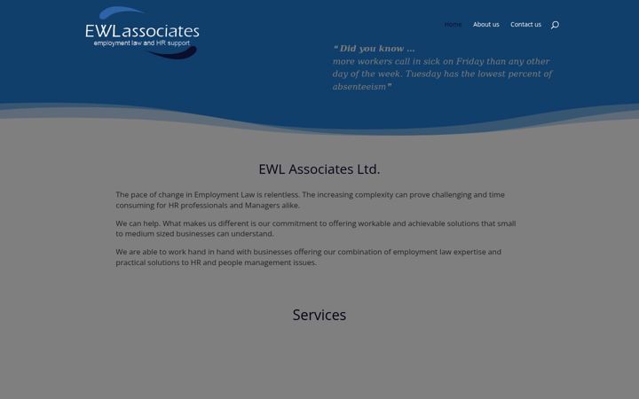 Zrzut ekranu ewlassociates.co.uk