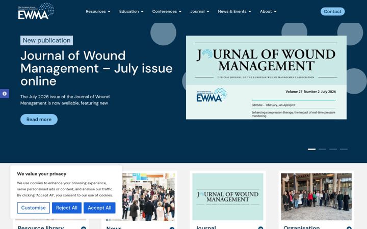 Screenshot of ewma.org