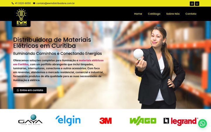 Screenshot of ewmdistribuidora.com.br