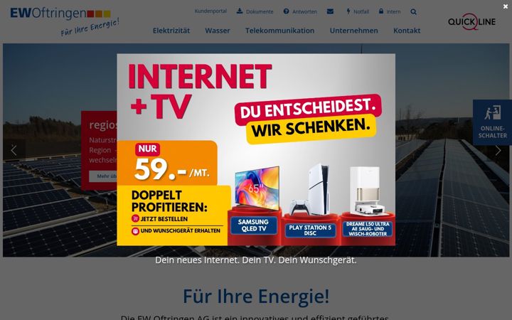 Ekrano kopija ewoftringen.ch