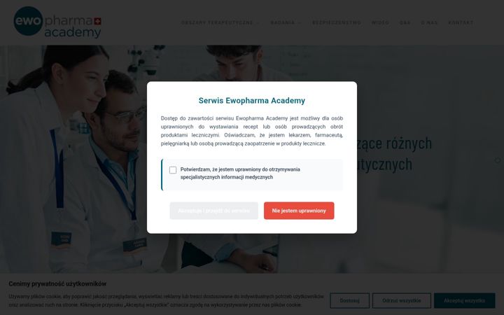 Screenshot of ewopharma-academy.pl