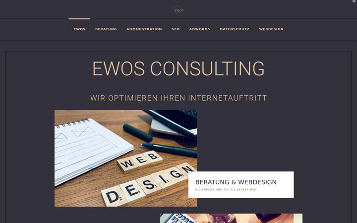 Screenshot of ewos-consulting.de