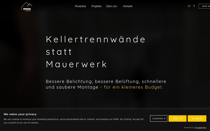 Screenshot of ewos-immo.com