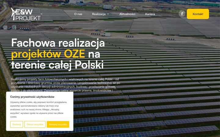 Screenshot of ewprojekt.eu