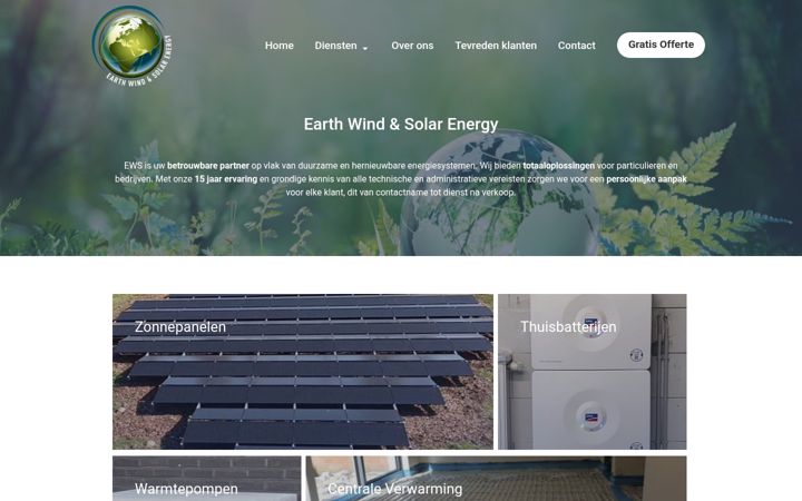 Snímek obrazovky ewsenergy.be