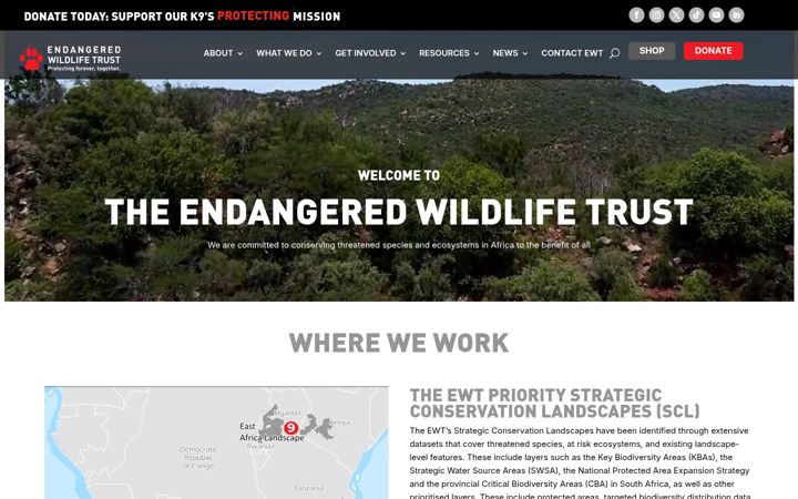 Screenshot of ewt.org