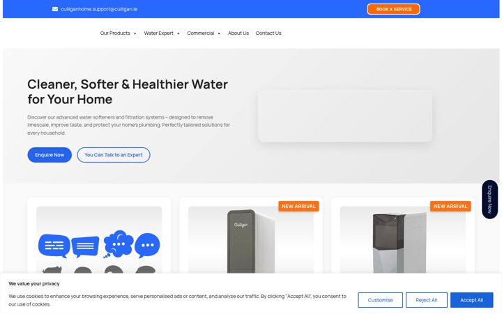 Skærmbillede af ewtechnologies.ie