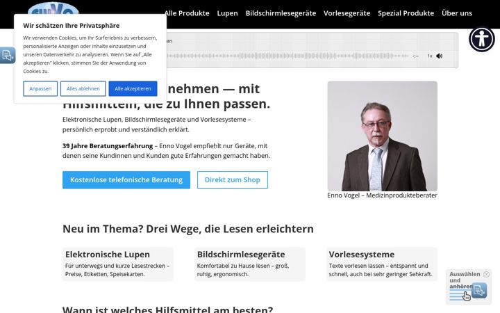Screenshot of ewvo.de