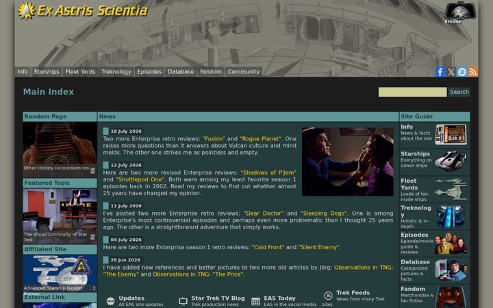 Screenshot of ex-astris-scientia.org