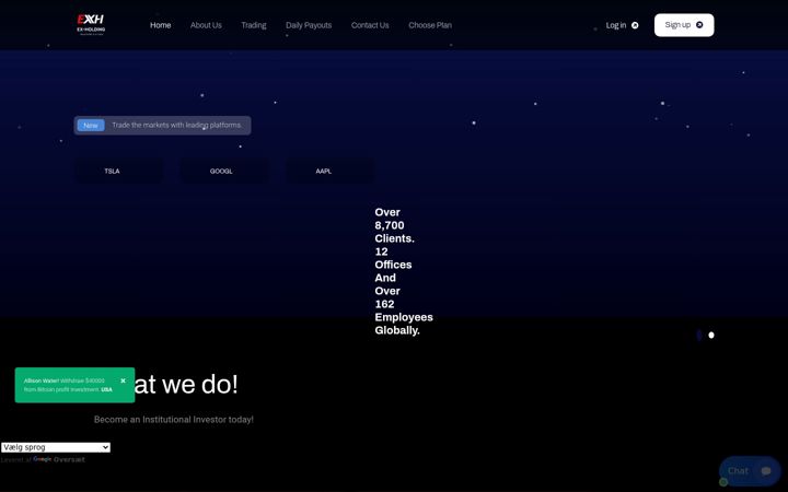 Screenshot of ex-holdings.com