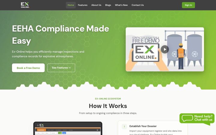 Screenshot of ex-online.com