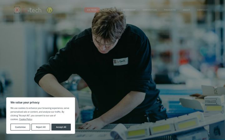 Screenshot of ex-tech.no