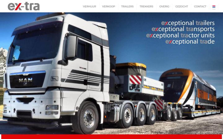 Screenshot of ex-tra.eu
