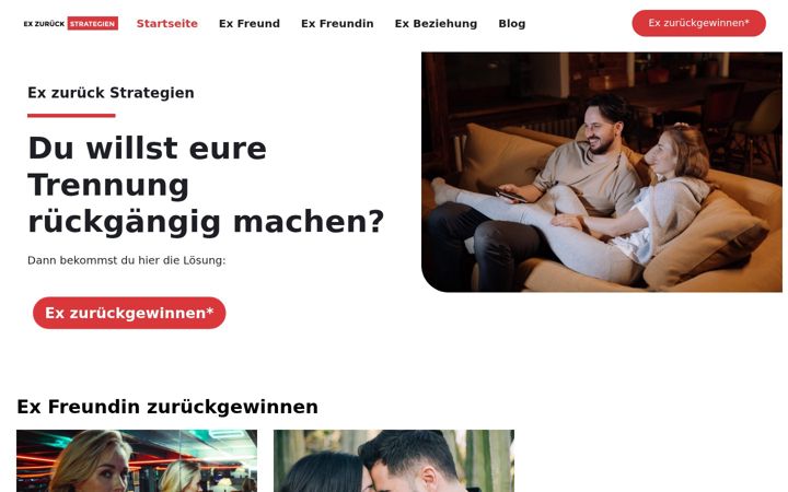 Screenshot of ex-zurueck-strategien.de