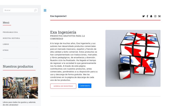 Screenshot of exa-ingenieria.com