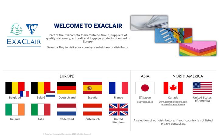 Screenshot of exaclair.eu
