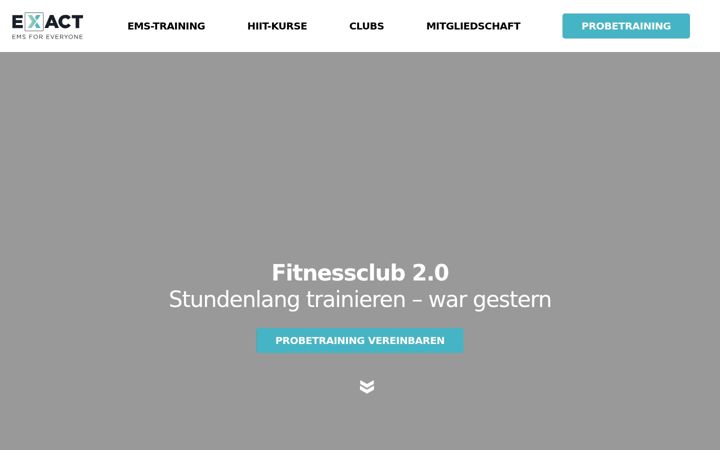 Screenshot of exact-ems.de