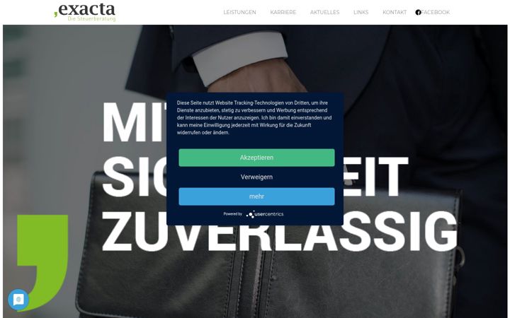 Screenshot of exacta-web.de