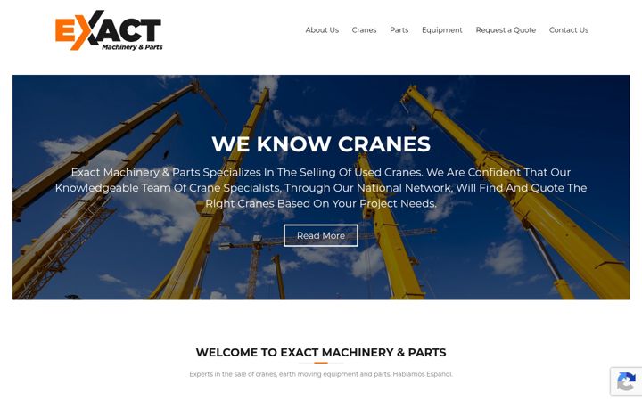 Screenshot of exactequip.com