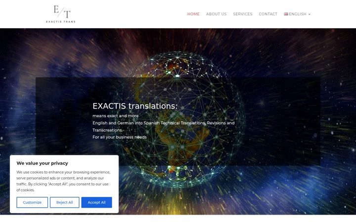 Screenshot of exactistrans.com